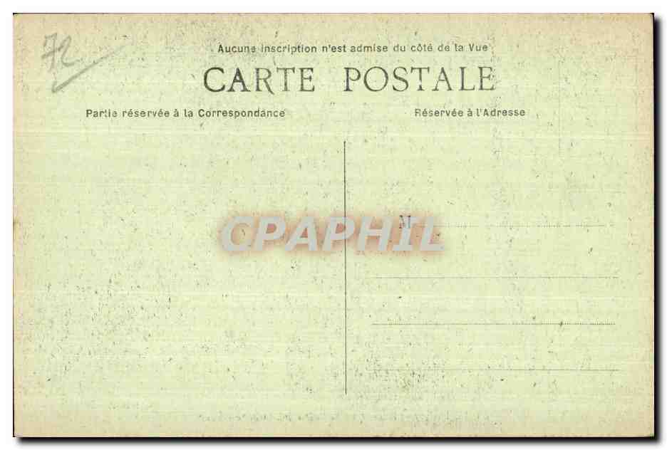 CPA Le Mans Maison de la Reine Berengere Cour — Rückseite