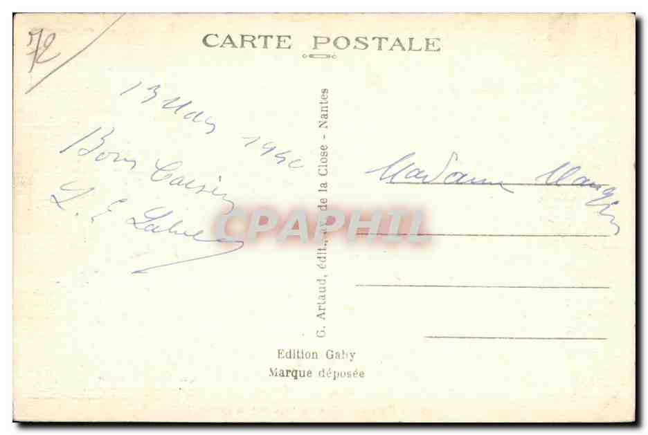 CPA Le Mans Le barrage sur la Sarthe — Rückseite