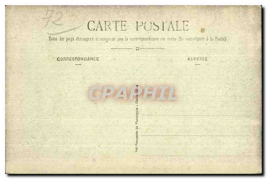 CPA Le Mans Maison de la Reine Berengere Cour — Rückseite