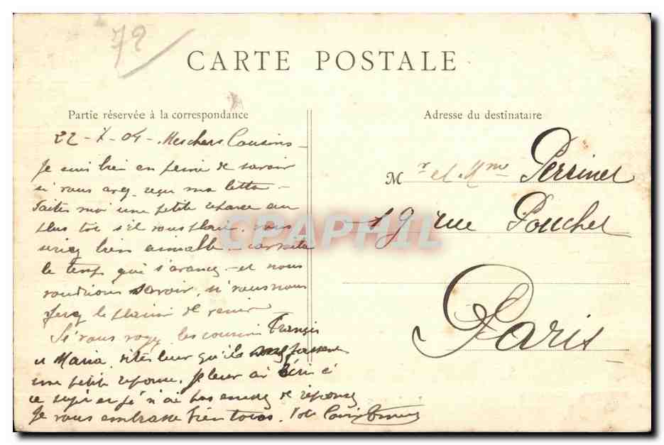 CPA Le Mans Le Barrage d Enfer — Verso