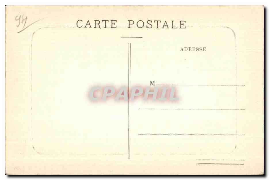CPA Charenton Alfortville L Ile la Passerelle le Canal et la Marne Inondations 28 janvier 1910 — Rückseite