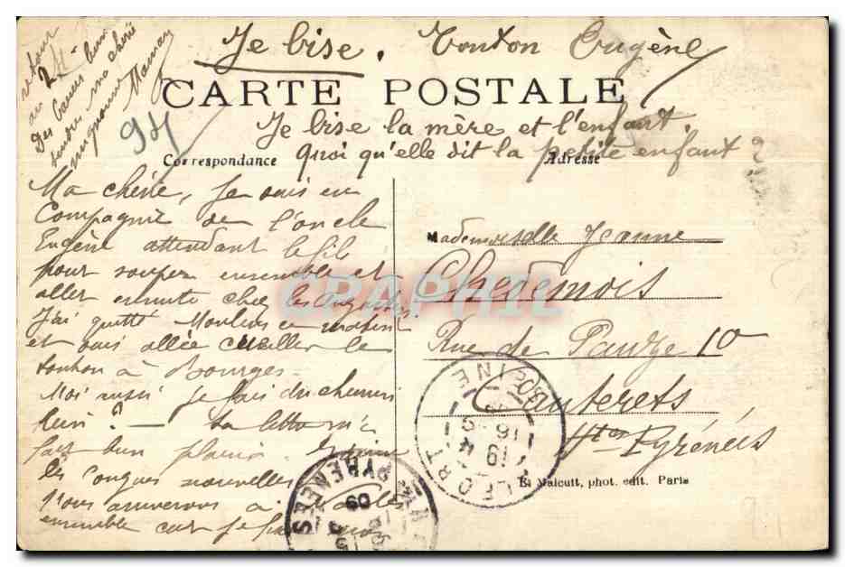 CPA Charenton Les Bords de la Marne Pecheurs — Rückseite
