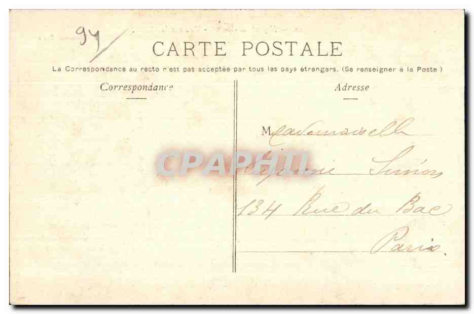 Nogent-sur-Marne — Vista sulla Marne — P. Marmuse, Parigi, n°10 — Verso