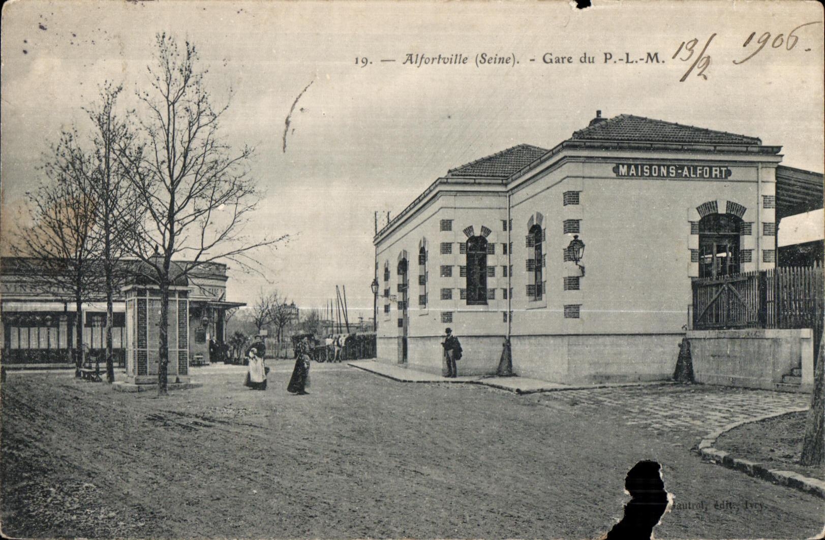CPA Alfortville Gare du PLM Maisons Alfort