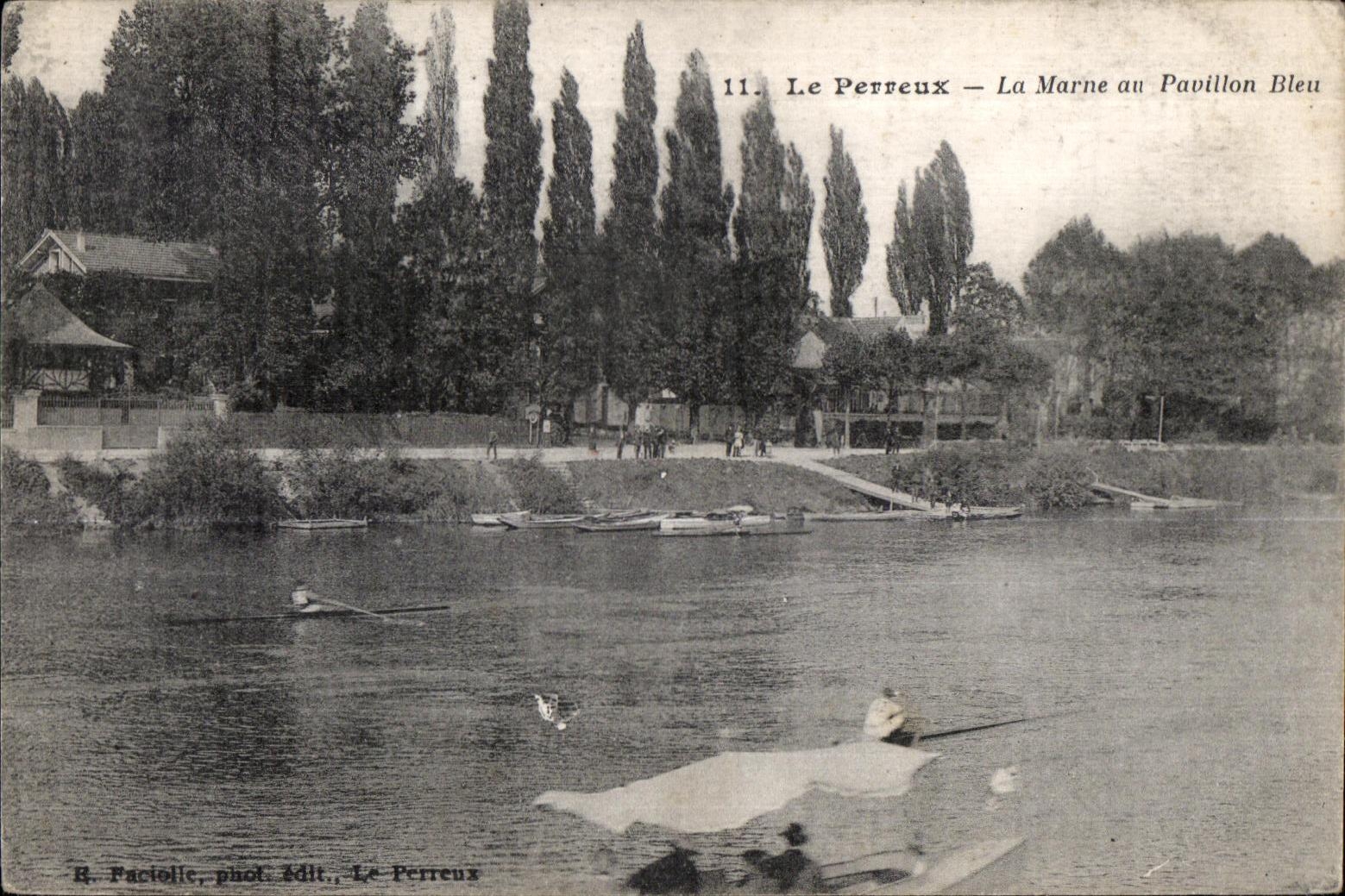 Le Perreux — Die Marne am Pavillon Bleu — R. Facioli, phot. publ., Le Perreux