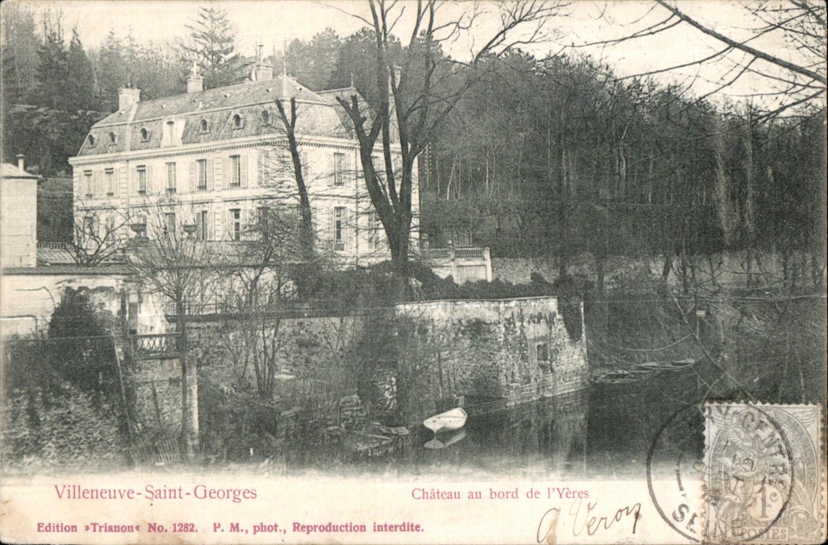 Villeneuve-Saint-Georges — Château au bord de l'Yères — Edition Trianon No. 1282