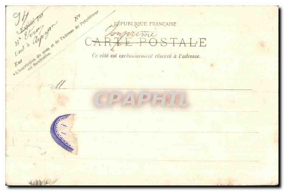 Villeneuve-Saint-Georges — Château au bord de l'Yères — Edition Trianon No. 1282 — Reverso
