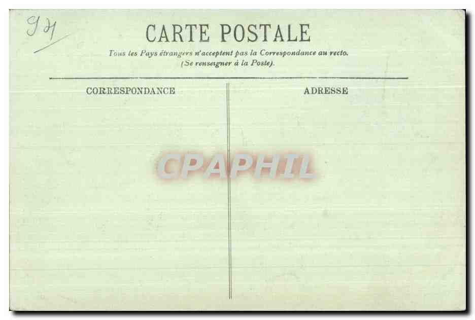 CPA Chateau De La Reine Blanche Pecheur  — Rückseite
