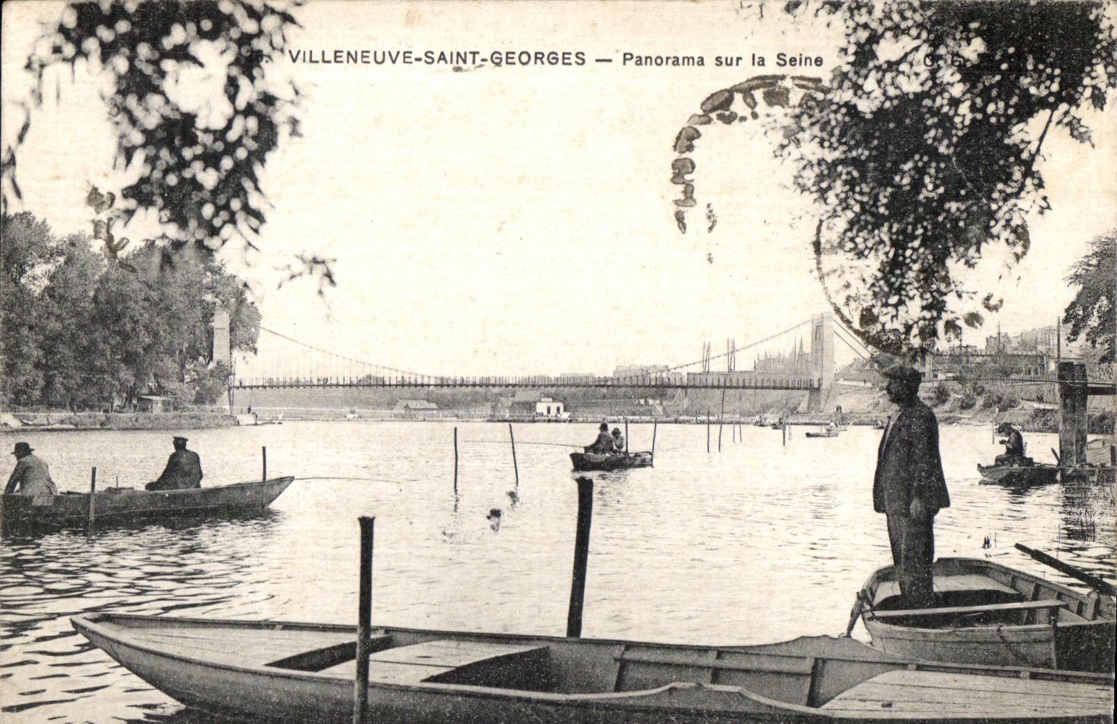Villeneuve-Saint-Georges — Panorama über die Seine — C.G.B.