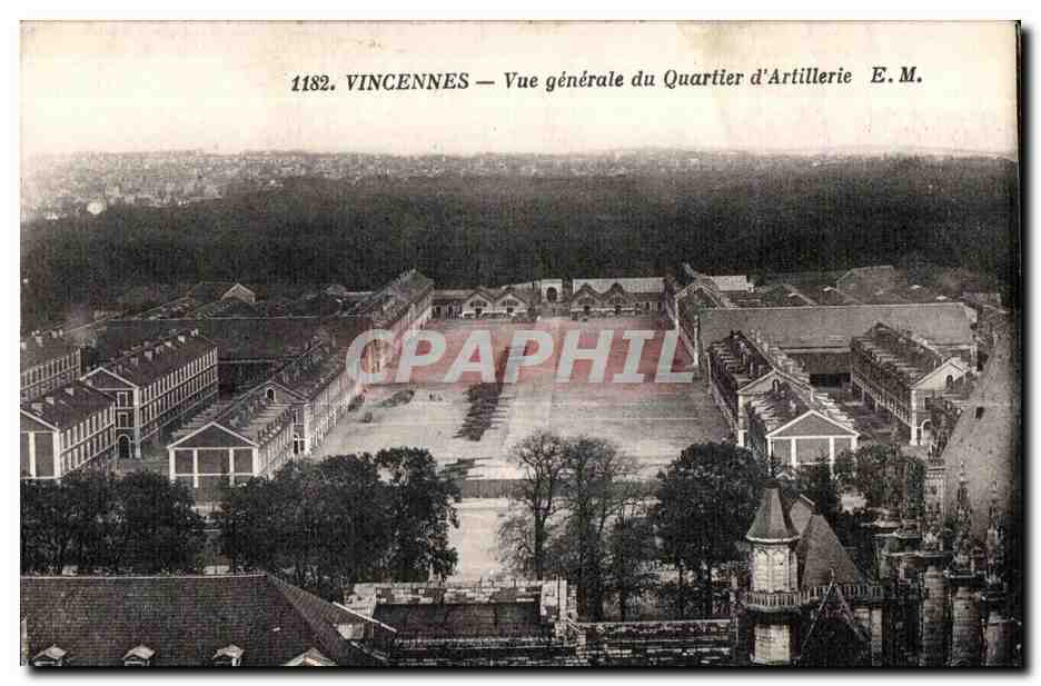 Vincennes — Vue générale du Quartier d'Artillerie — E.M. n°1182