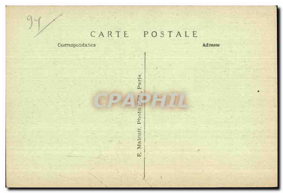 Bois de Vincennes — Le pont des Îles — E.M. n°1002 — Reverso