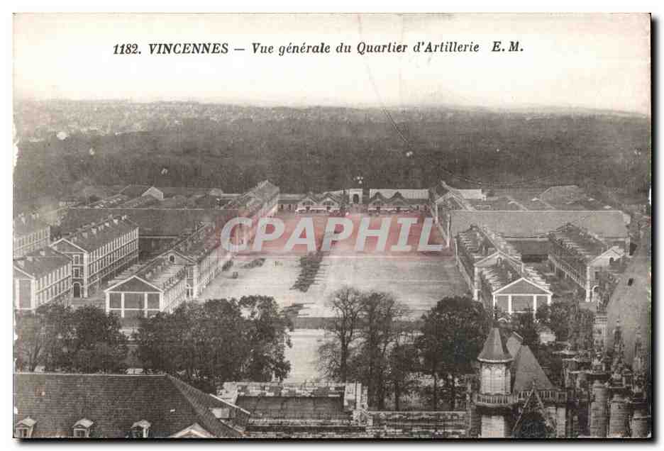 Vincennes — Allgemeiner Blick auf das Artillerieviertel — E.M. n°1182