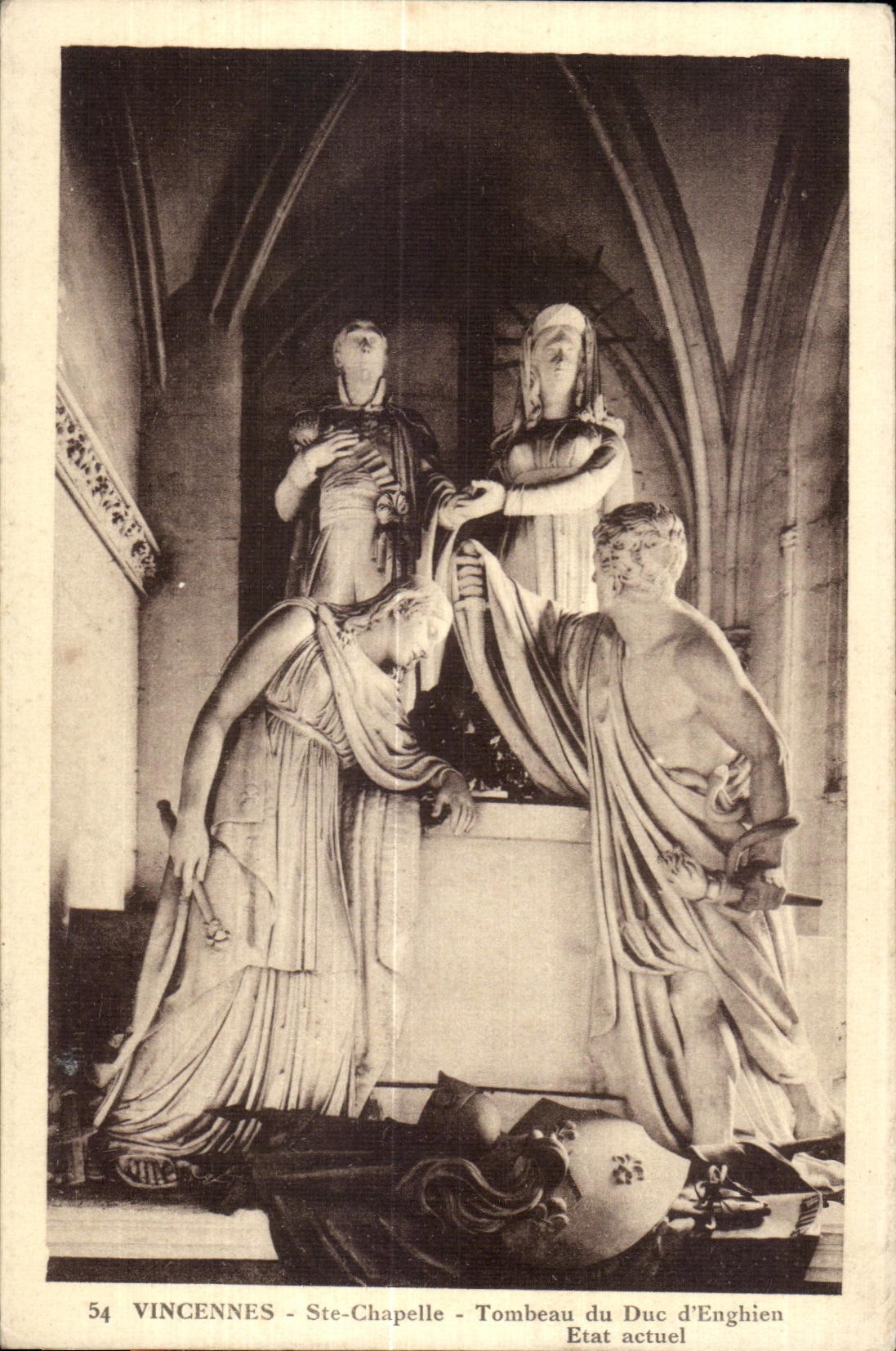 Vincennes - Ste-Chapelle - Tombeau du Duc d'Enghien - État actuel