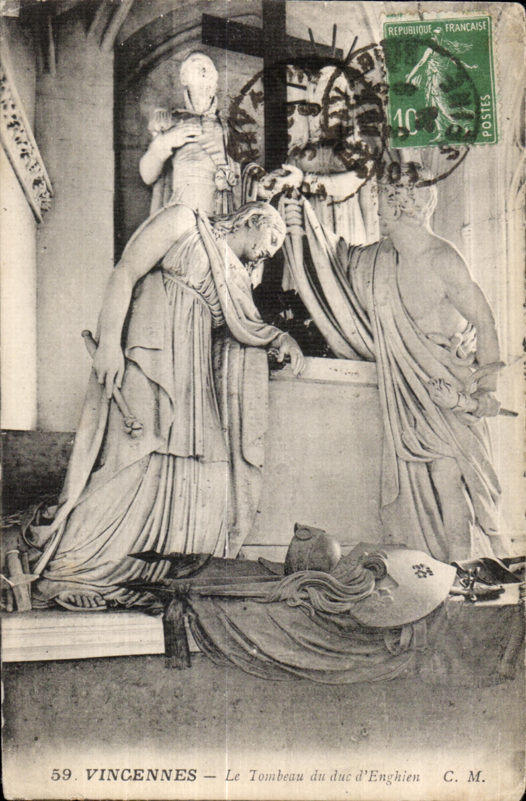 CPA Vincennes Le Tombeau du duc d Enghien