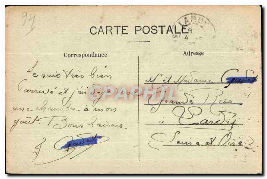 CPA Vincennes Le Tombeau du duc d Enghien — Rückseite