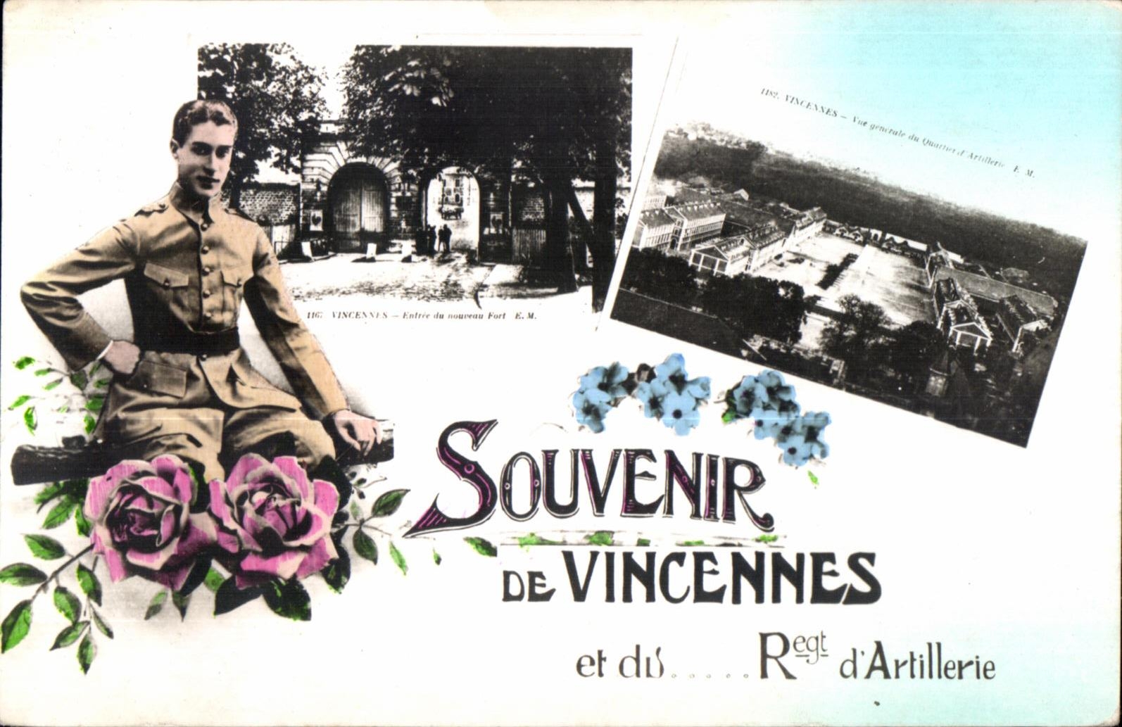 Vincennes — Souvenir de Vincennes et du Régiment d'Artillerie — E.M.