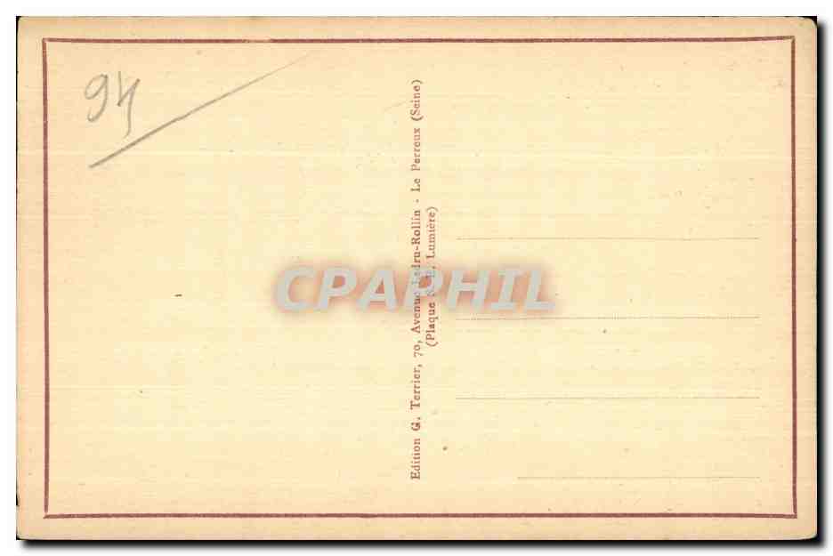 Bois de Vincennes — Lac de la Porte Jaune — Gaby, n°722 — Verso