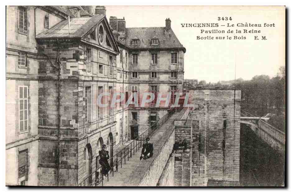 Vincennes — Le Château fort — Pavillon de la Reine — E. M.