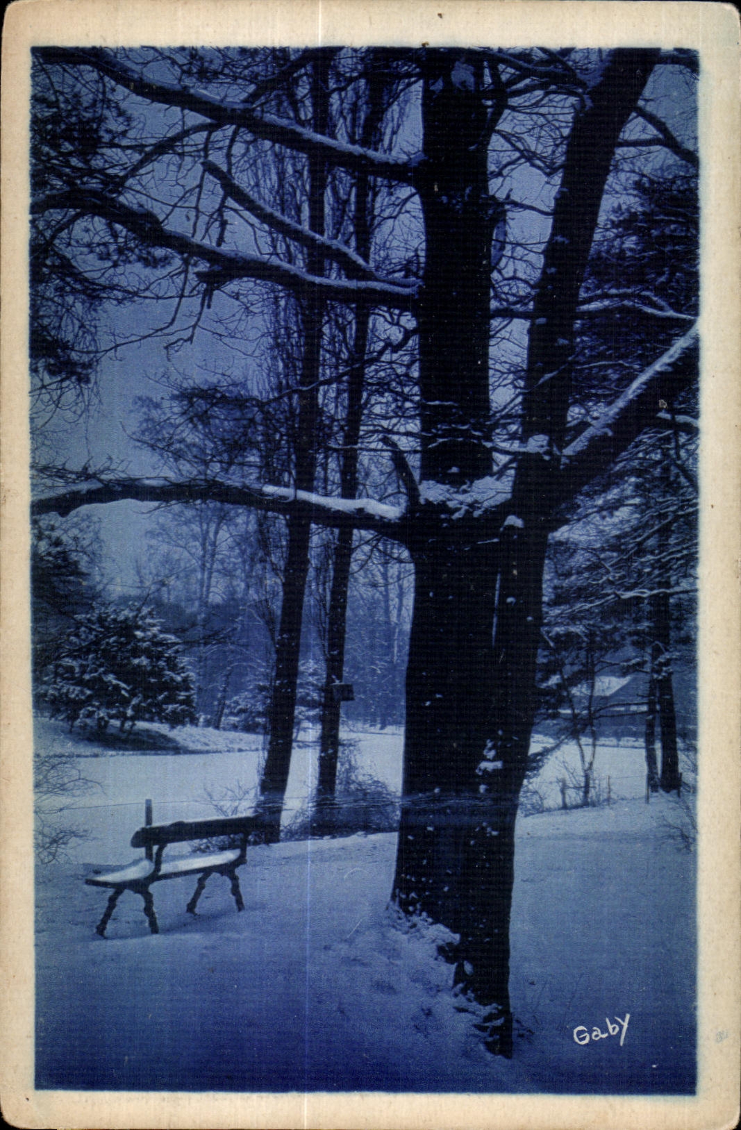 Bois de Vincennes — En flânant au bois de Vincennes, près de la Porte Jaune en hiver — Édition G. Termes, 70, Avenue Ledru-Rollin, Le Perreux