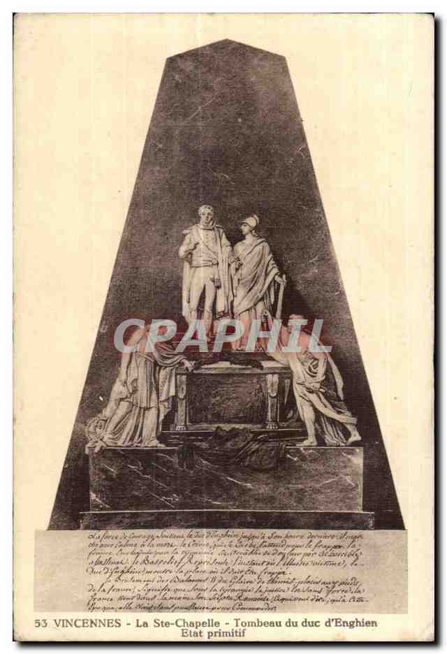 CPA Vincennes La Ste Chapelle Tombeau du duc d Enghien Etat primitif