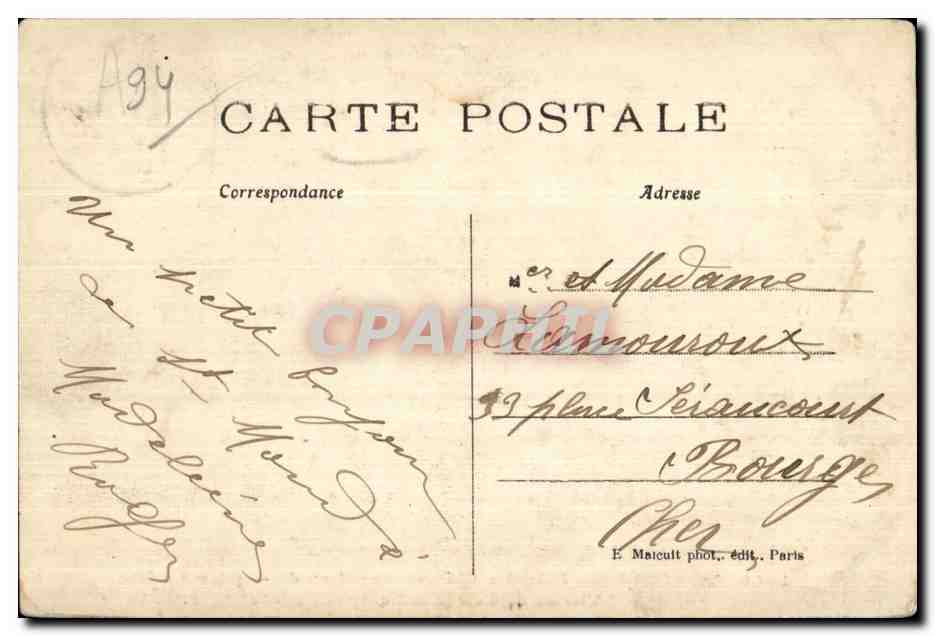 CPA Vincennes L Ancien Chateau Royal au dix septieme siecle Vue du cote du grand — Rückseite