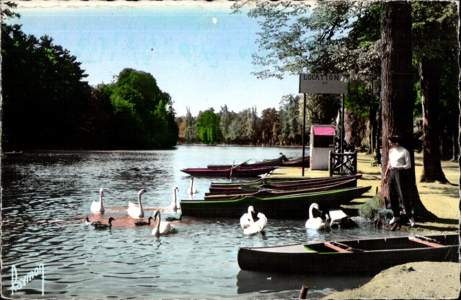 Le lac de la Porte Jaune — Bois de Vincennes — Éditeur RAYMONY