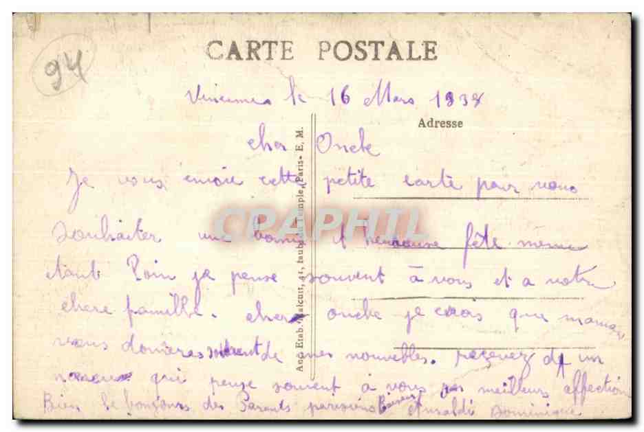 CPA Vincennes Vue generale du Quartier d Artillerie — Reverso
