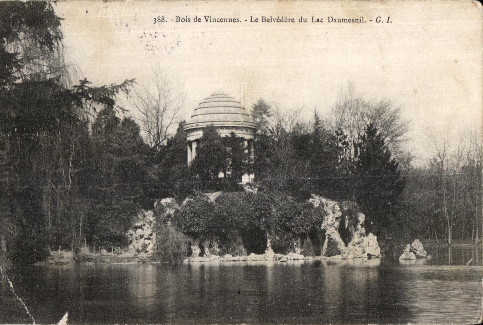 Bois de Vincennes - Le Belvédère du Lac Daumesnil - G. I. - n°388