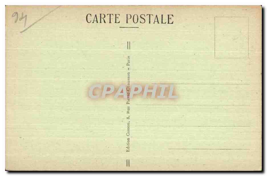 CPA Bois de Vincennes La Grotte Enfants — Rückseite