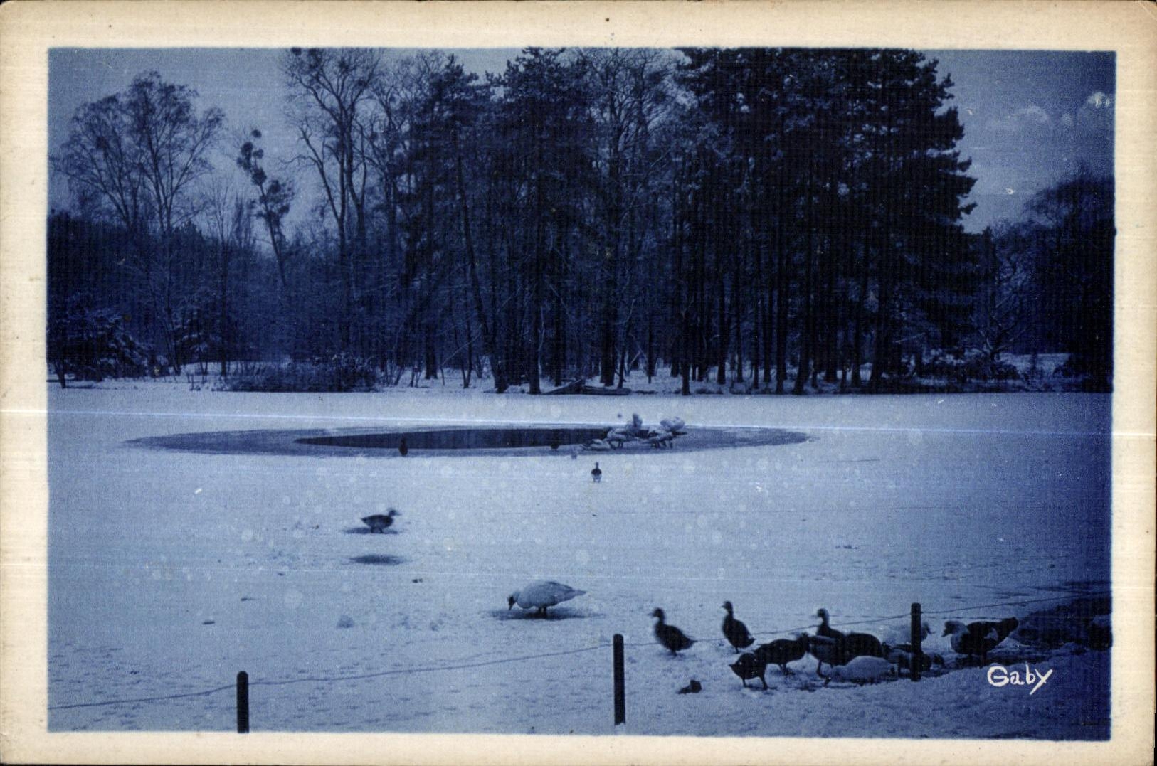 See der Minimes — Spaziergang im Vincennes-Wald im Winter — Edition G. Ledru-Rollin, Le Perreux