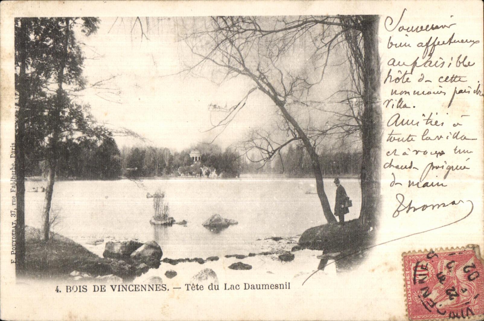 CPA Bois De Vincennes Tete du Lac Daumesil 