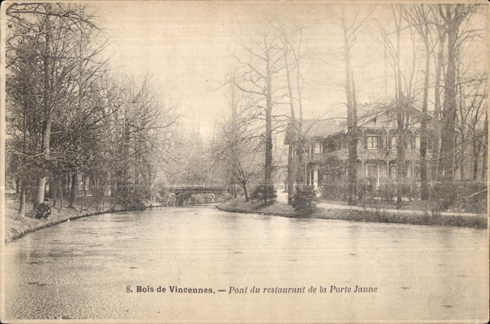 CPA Bois de Vincennes Pont du restaurant de la Porte Jaune