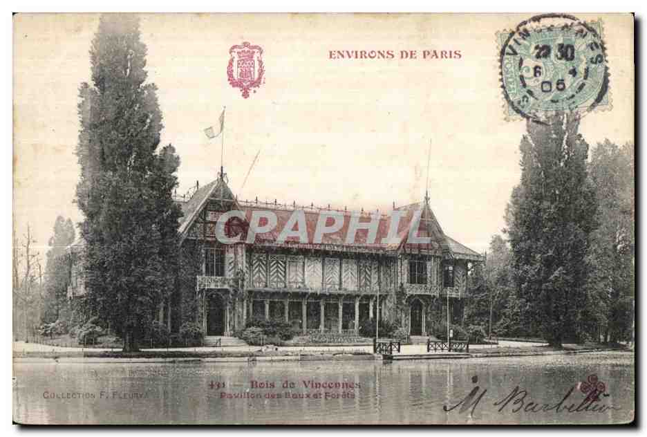 CPA Bois de Vincennes Pavillon des Eaux et Forets