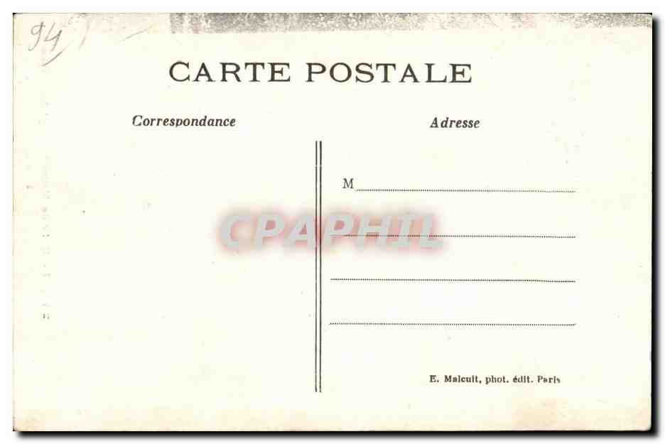 Le Bois de Vincennes — Une Allée pittoresque — E. M. — Reverso