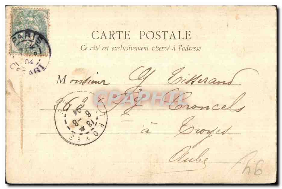CPA Vincennes Entree du Chateau Militaria soldat — Rückseite