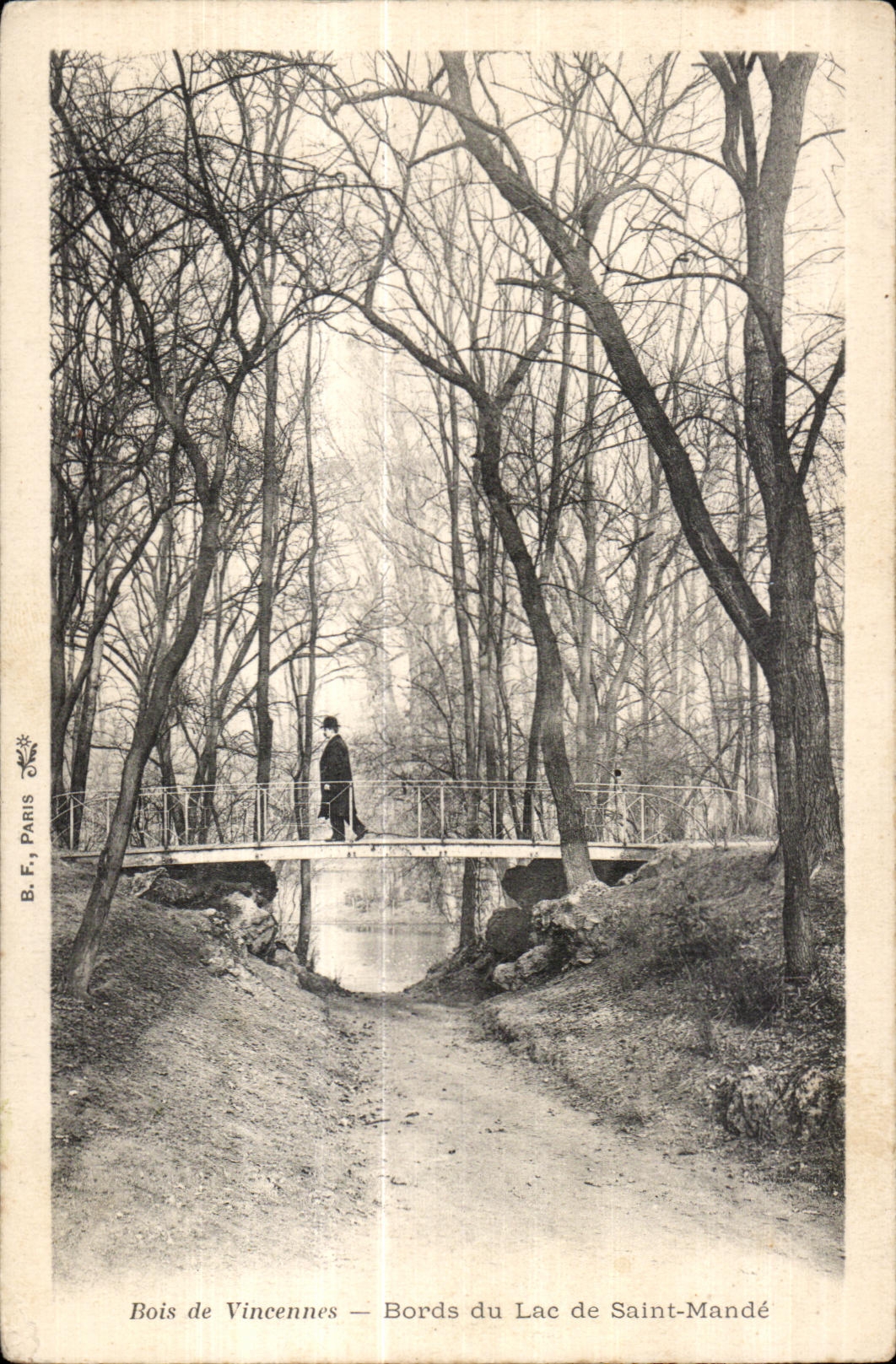 Bois de Vincennes — Bords du Lac de Saint-Mandé — B. F., Paris