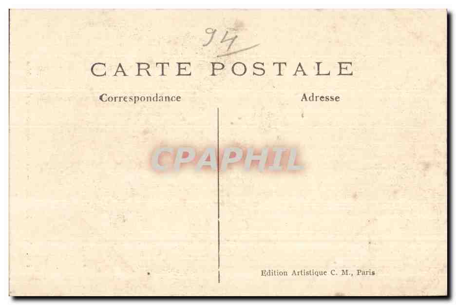 CPA Vincennes Le tombeau du duc d Enghien — Rückseite