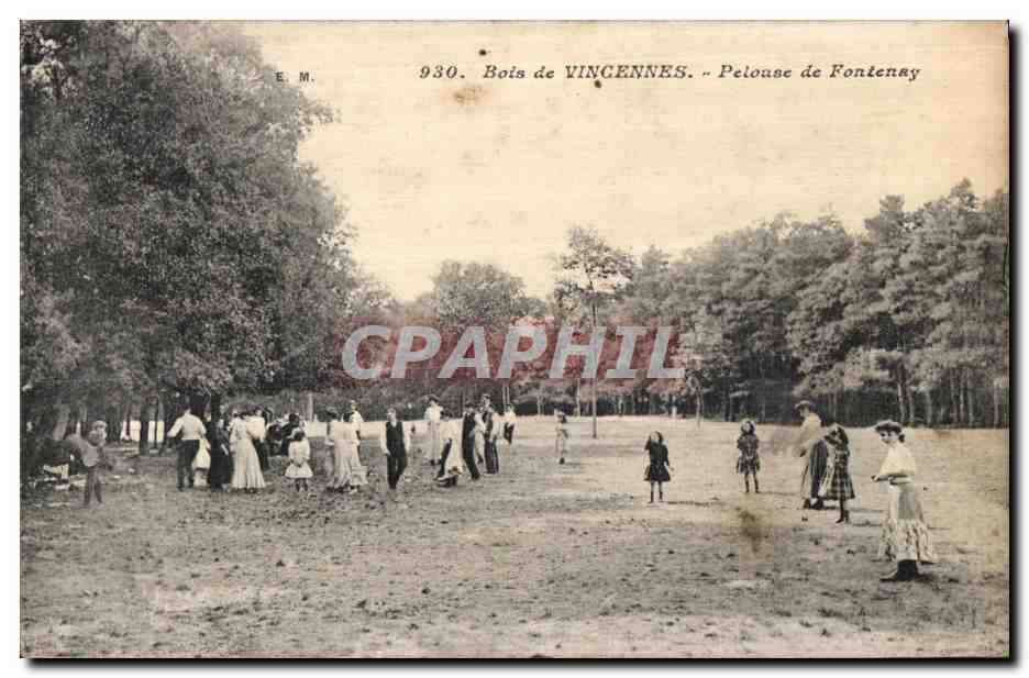 CPA Bois de Vincennes Pelouse de Fontenay