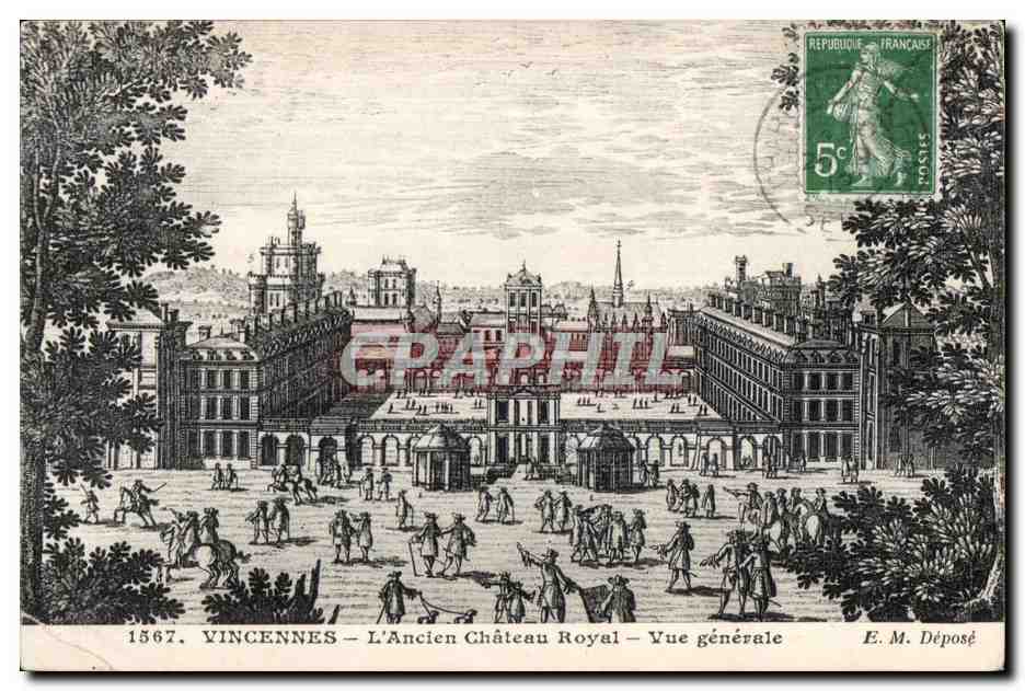 Vincennes — L'Ancien Château Royal — Vue générale — E.M. Déposé