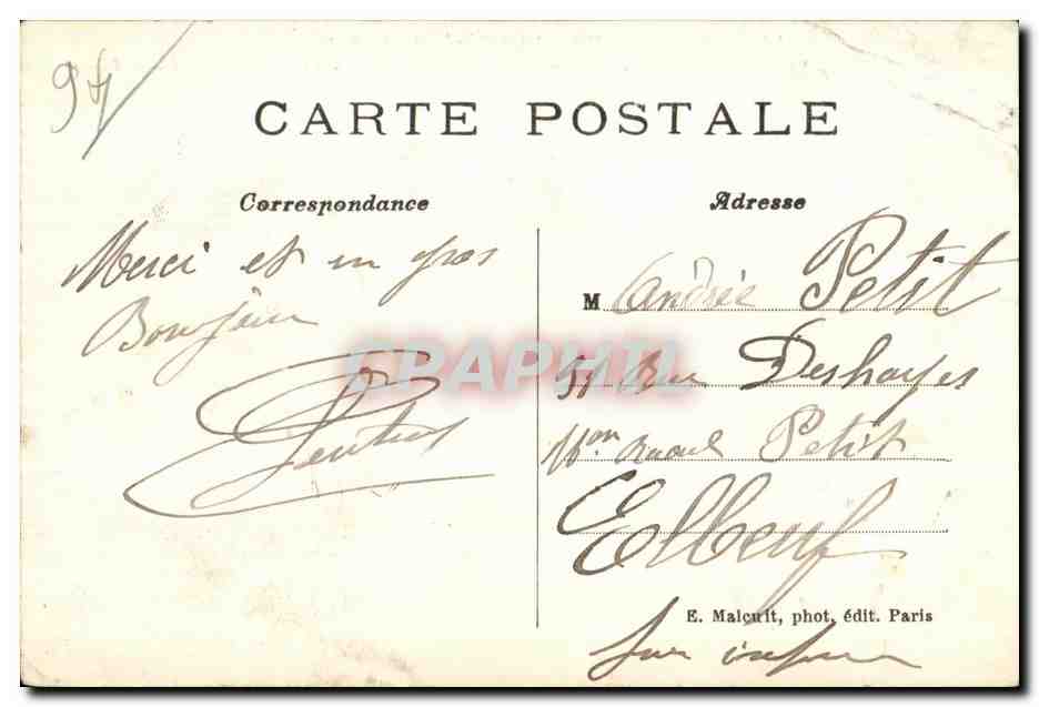 Vincennes — Vue Générale du Bois et des Lacs tels qu'ils existaient sous Louis XIV — E. M. Déposé — Rückseite