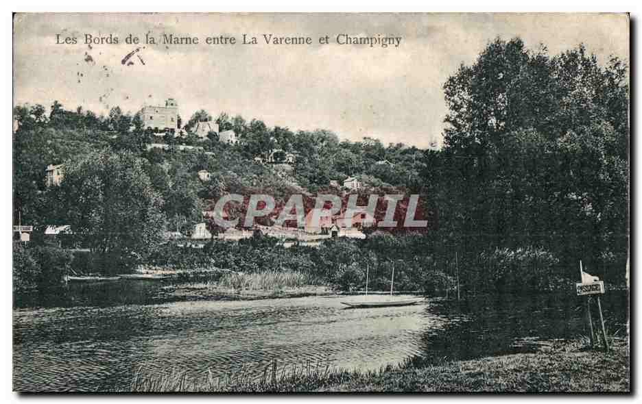 Les Bords de la Marne entre La Varenne et Champigny — Édition Trianon, n° 2087