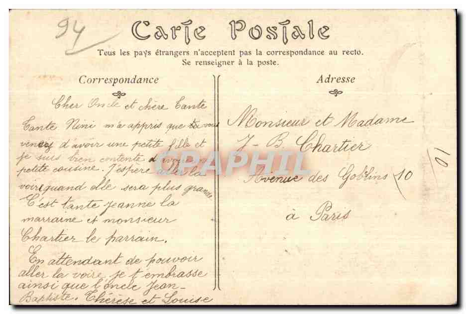 CPA Les Rives de la Marne Quai Saint Hilaire a La Varenne — Rückseite