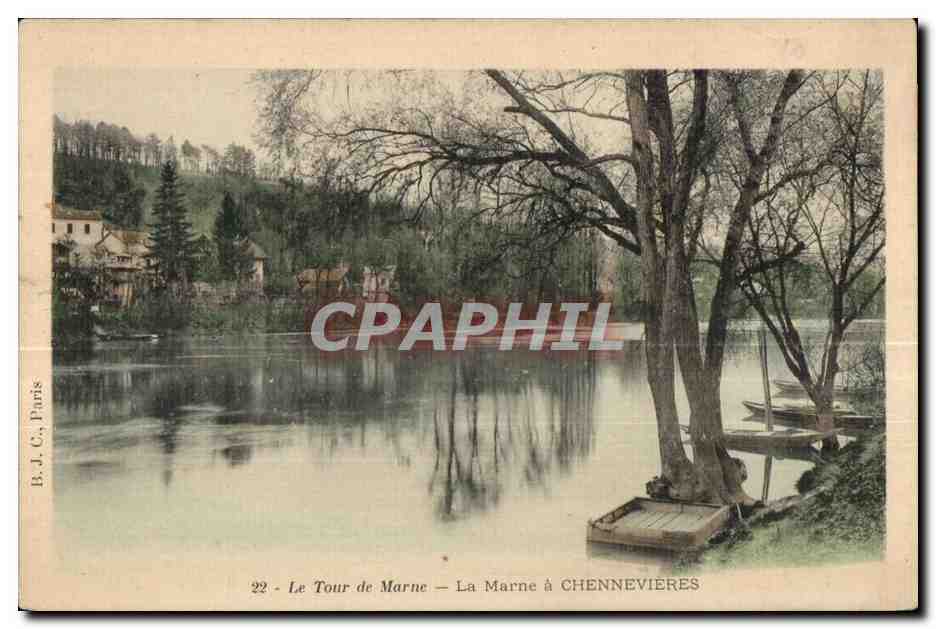La Marne à Chennevières — Le Tour de Marne — B. J. C., Paris, n°22