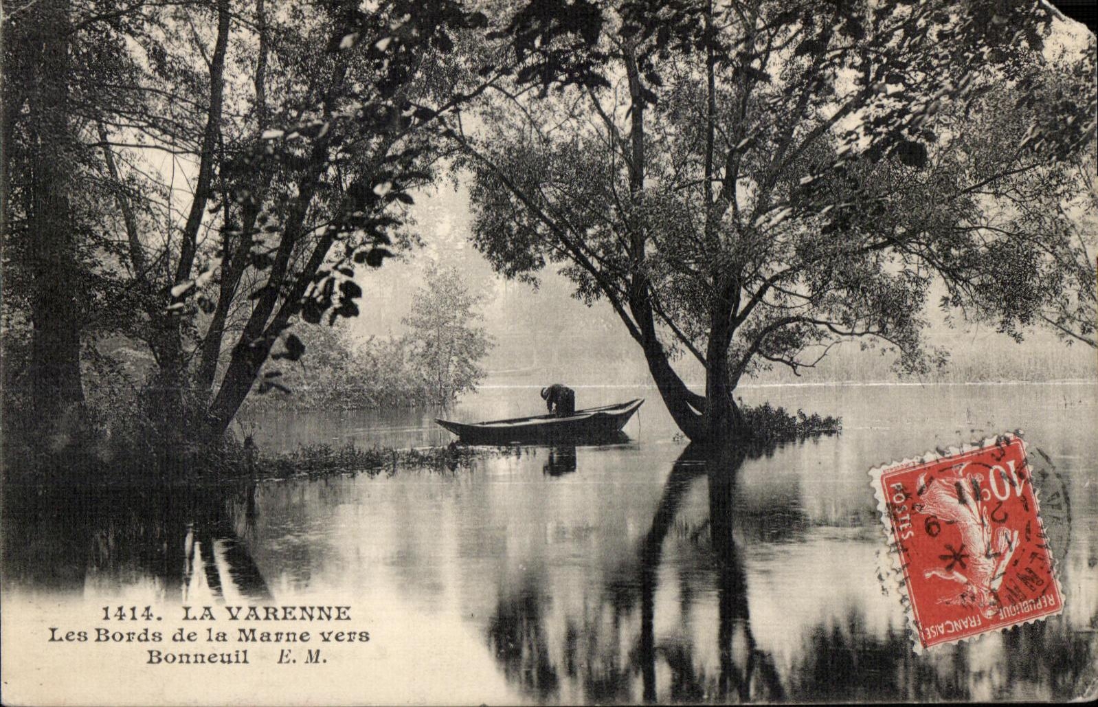 Les Bords de la Marne vers Bonneuil — E. M. — n°1414