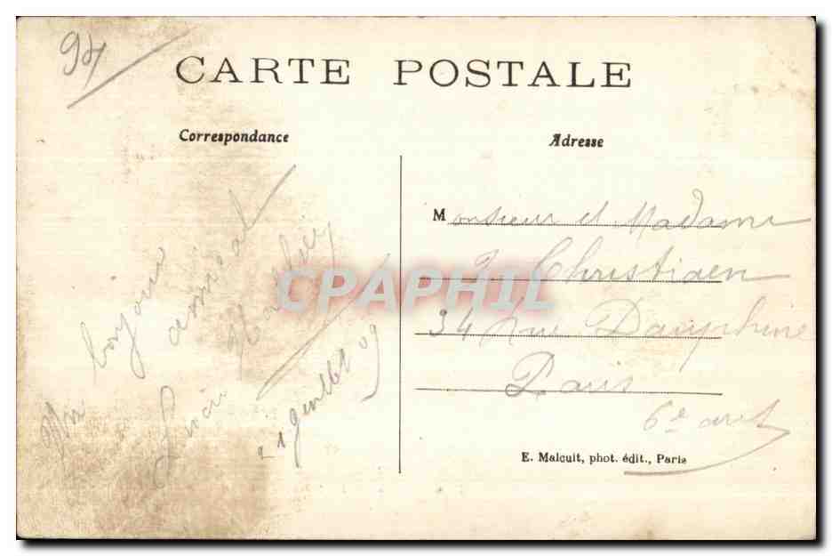 CPA La Varenne Les Bords de la Marne et les Iles EM — Rückseite