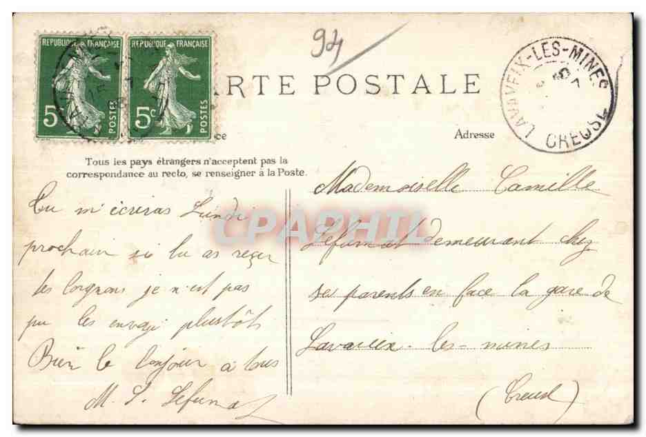 CPA La Varenne Saint Hilaire L Eglise  — Rückseite
