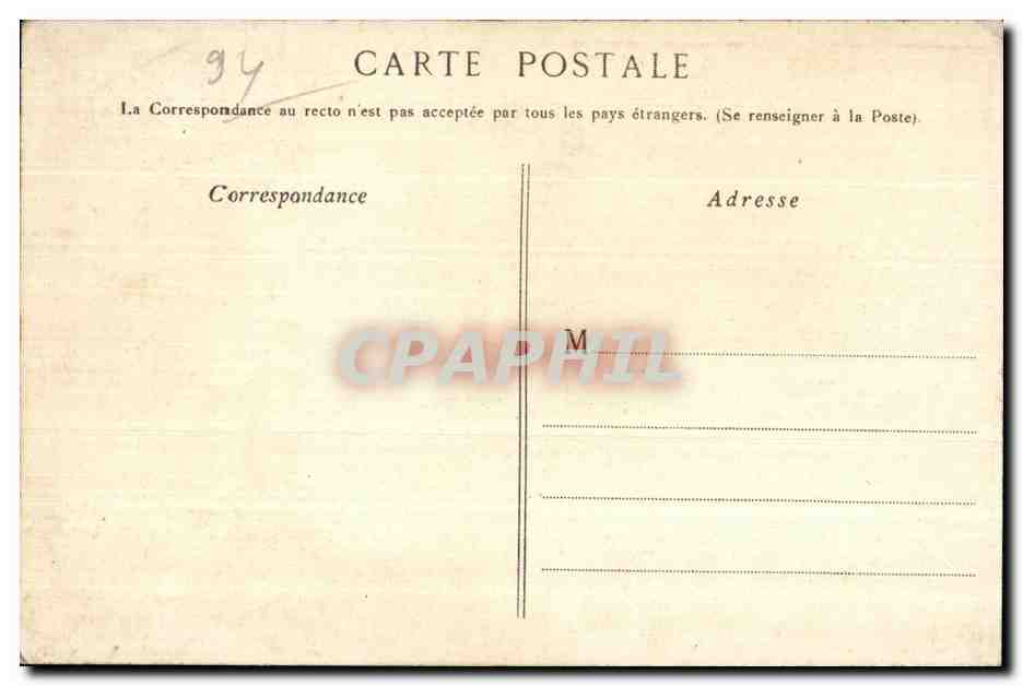 CPA Champigny Le Monument de la Cote d Or GL — Rückseite