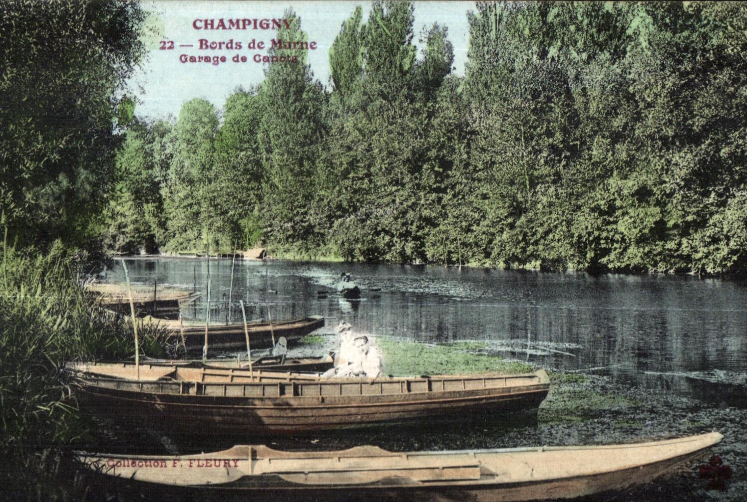 Champigny — Bords de Marne — Garage de Canoës — Collection F. Fleury