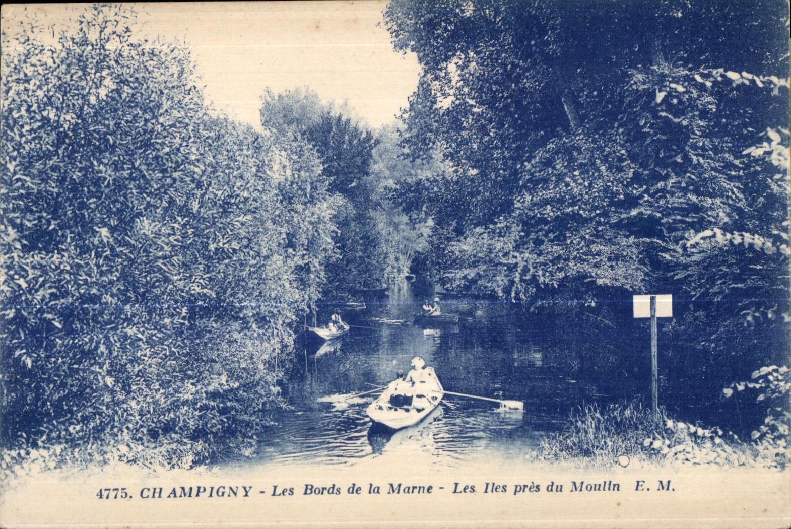 Champigny - Les Bords de la Marne - Les Îles près du Moulin — E. M. n° 4775
