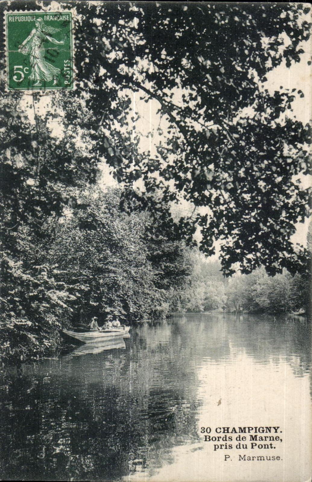 Bords de Marne, près du Pont — Champigny — P. Marmuse